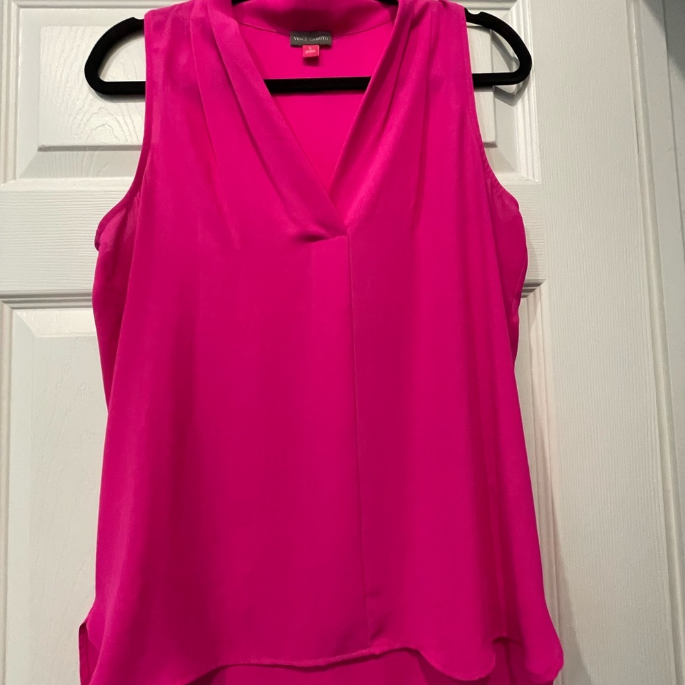 Vince Camuto Fuchsia Sleeveless Blouse